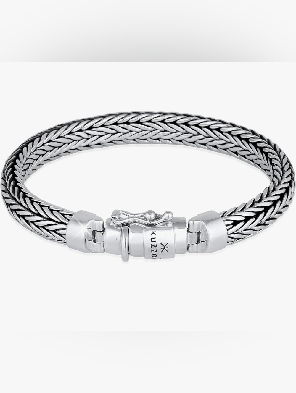 .925 Solid Sterling Silver Woven Byzantine Bracelet Unique One Of A Kind